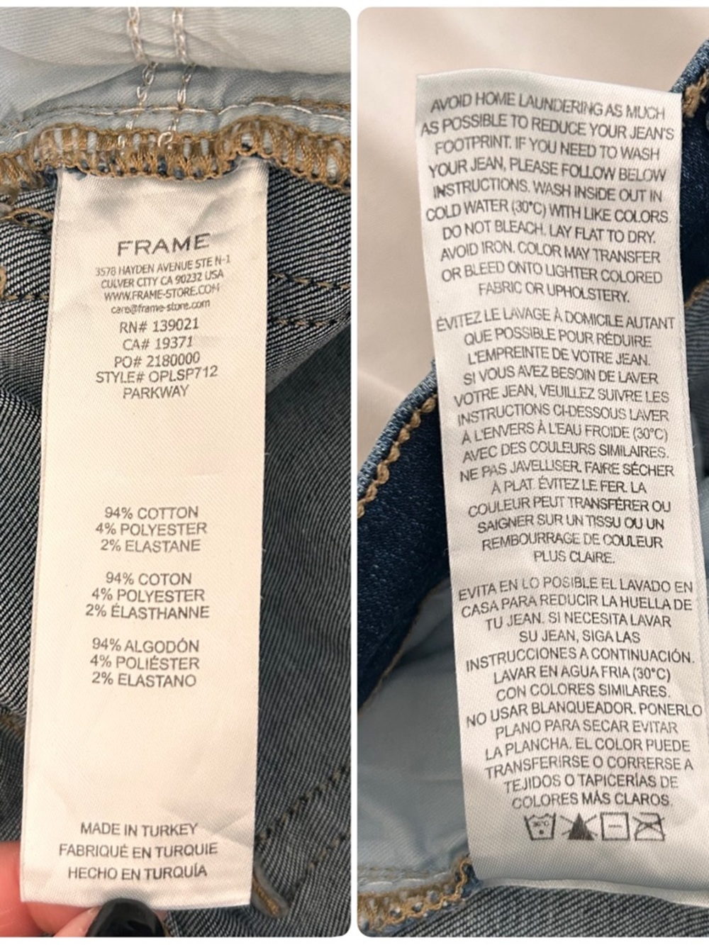Frame Le Slim Palazzo jeans Parkway 30 - Picture 15 of 16